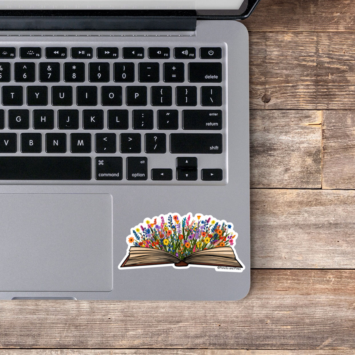 Floral Book Sticker