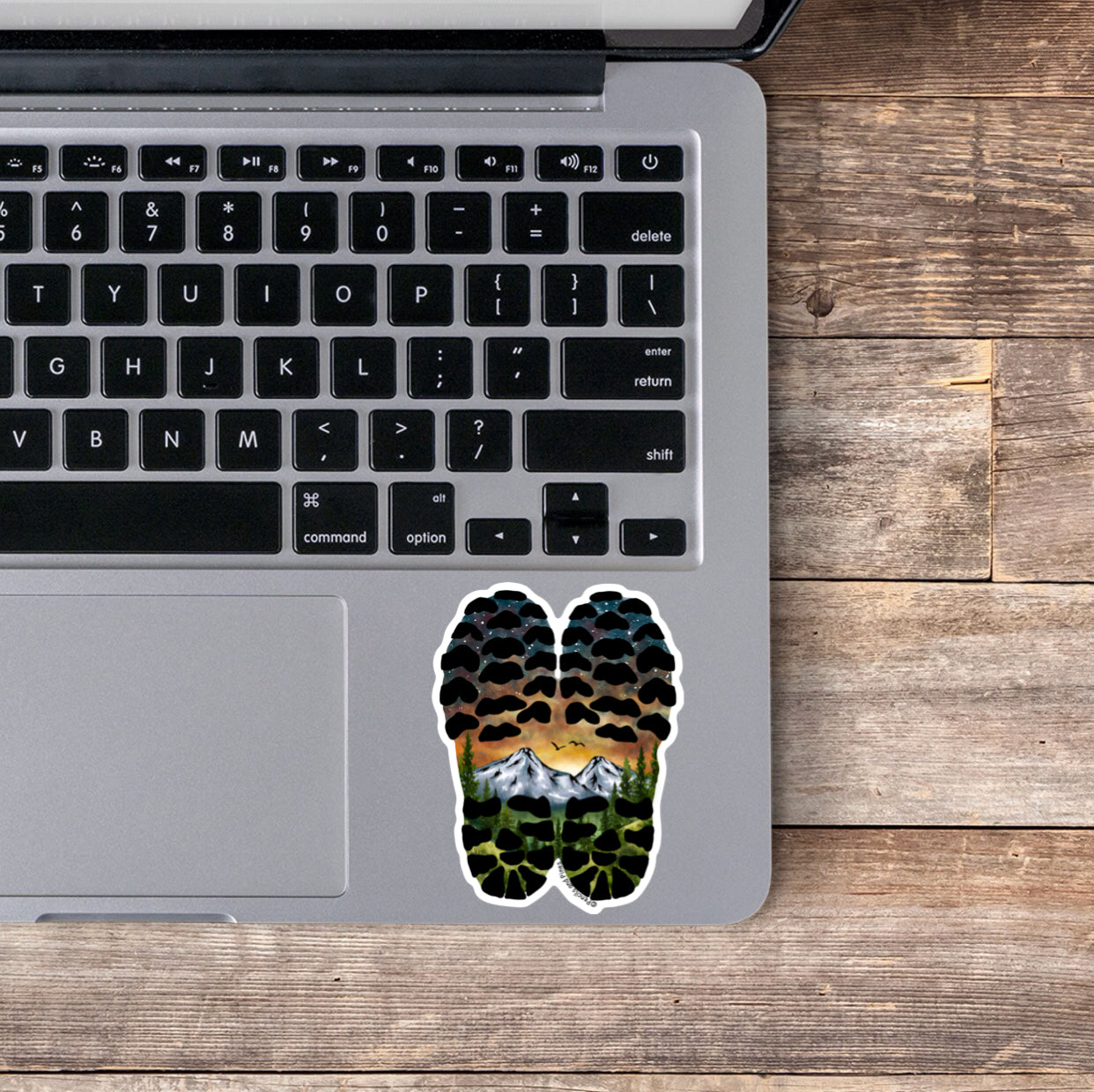 Hiking Boot Prints Sticker