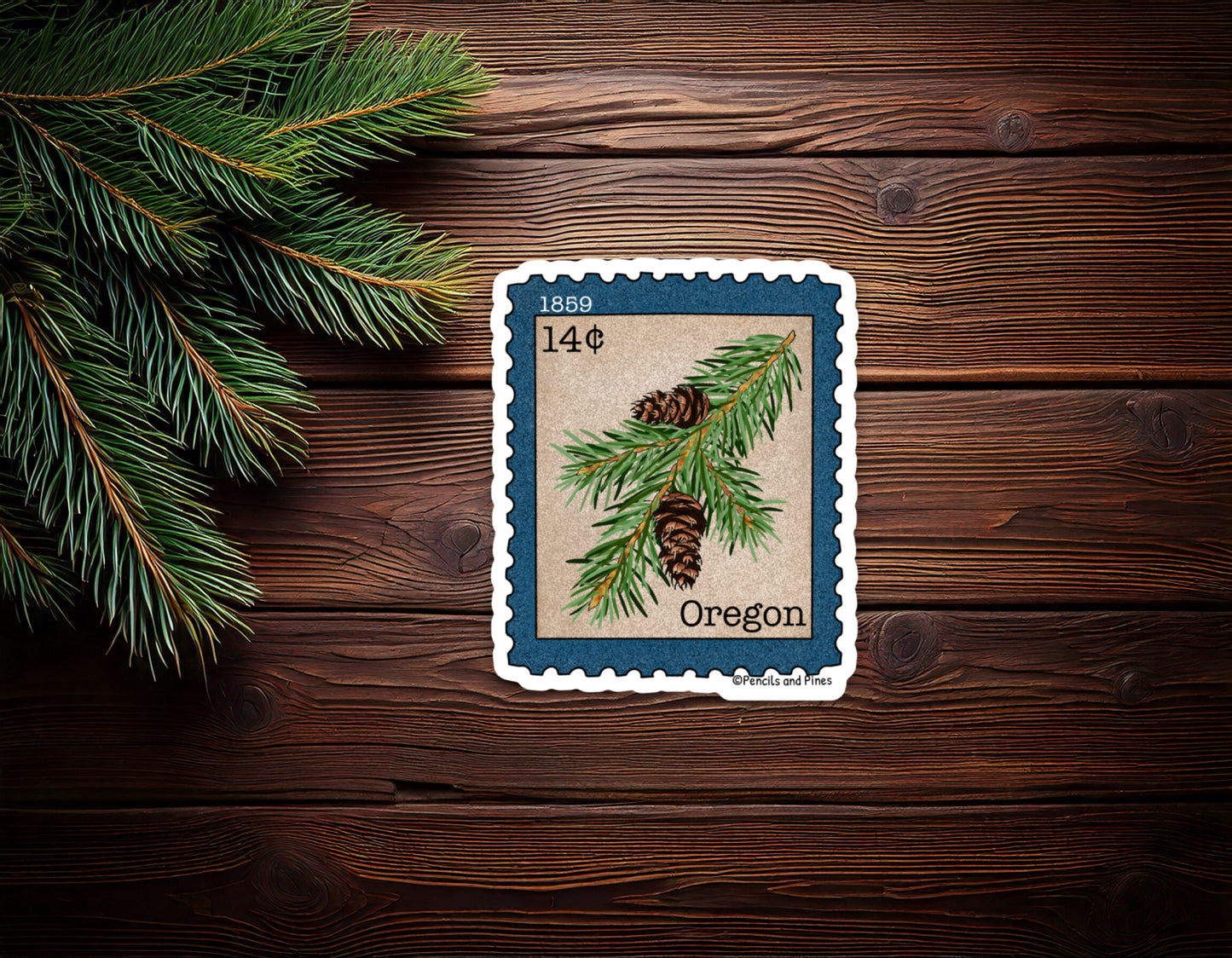 Oregon Douglas Fir Stamp Sticker