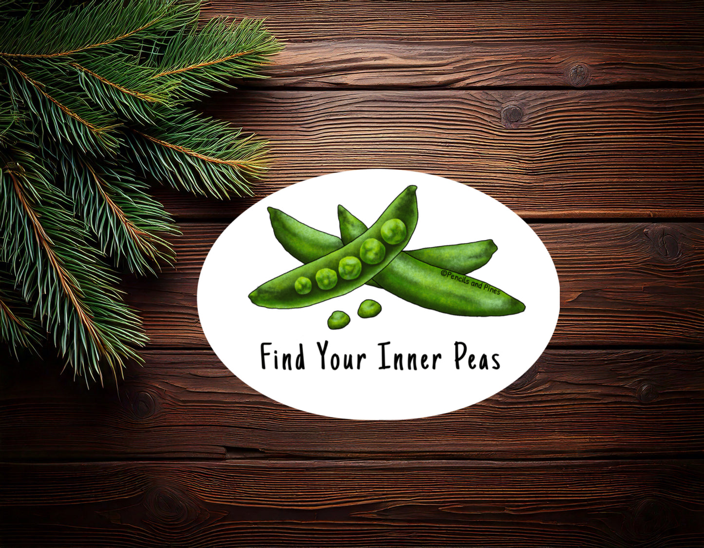 Find Your Inner Peas Sticker