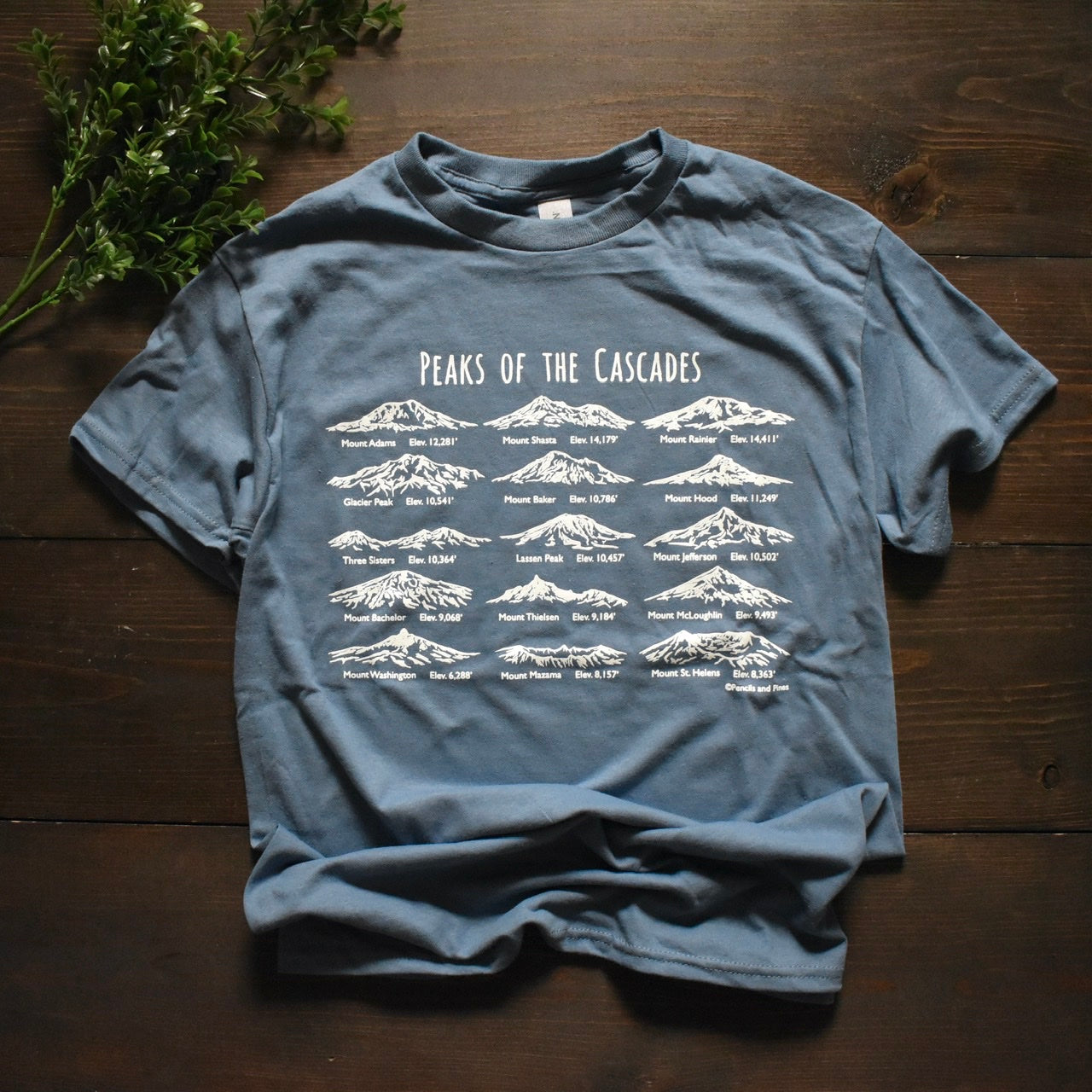 Peaks of the Cascades - Short Sleeve T-Shirt