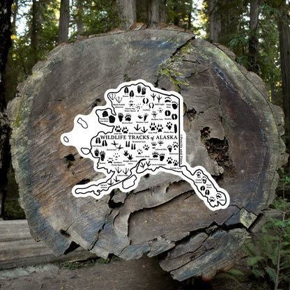 Wildlife Tracks of Alaska Sticker