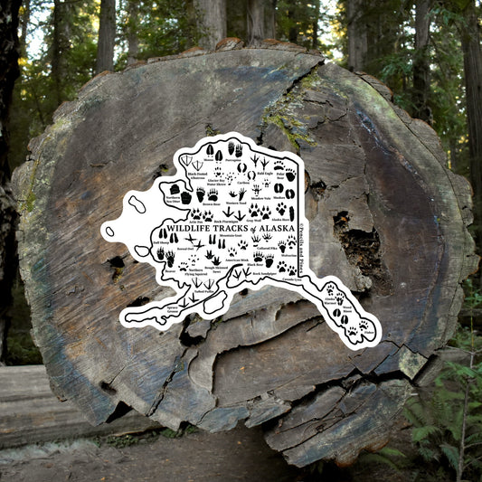 Wildlife Tracks of Alaska Sticker