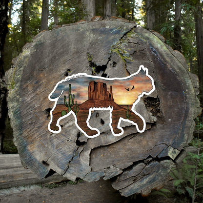Desert Bobcat Sticker