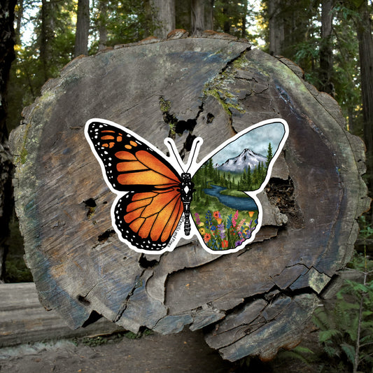 Monarch Butterfly Sticker