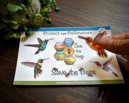 Protect Our Pollinators Sticker Sheet