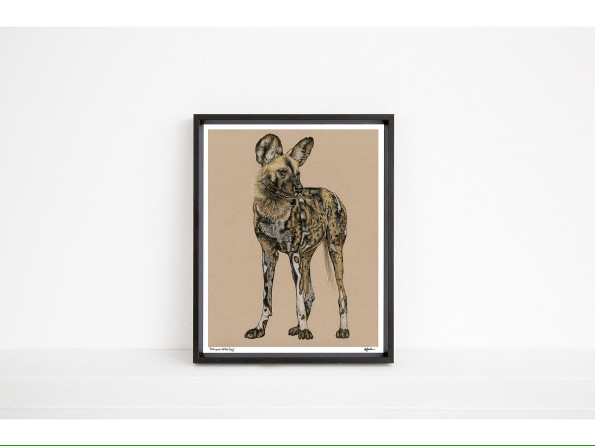 African Wild Dog - Open Edition Print