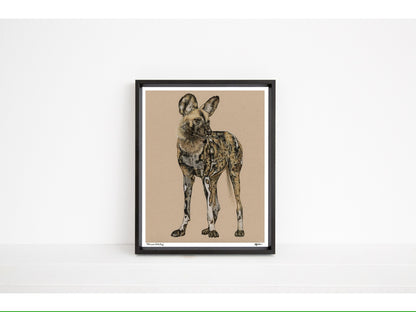 African Wild Dog - Open Edition Print
