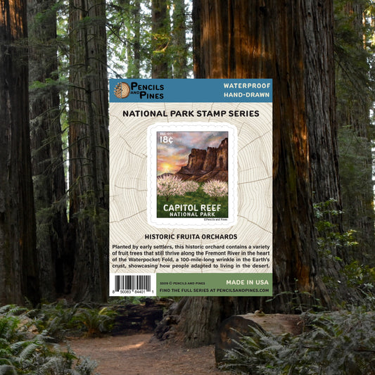 Capitol Reef National Park Stamp Sticker