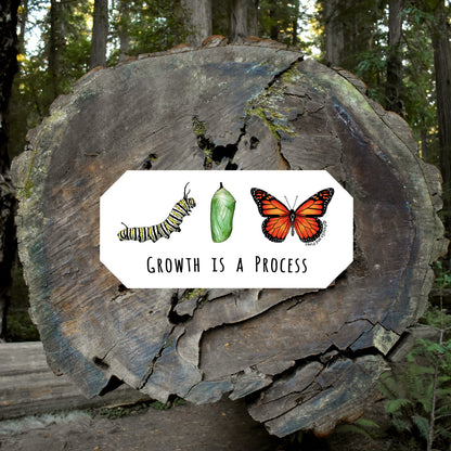 Growth Is A Process Sticker