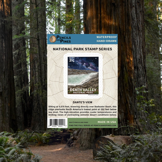 Death Valley National Park Stamp Sticker