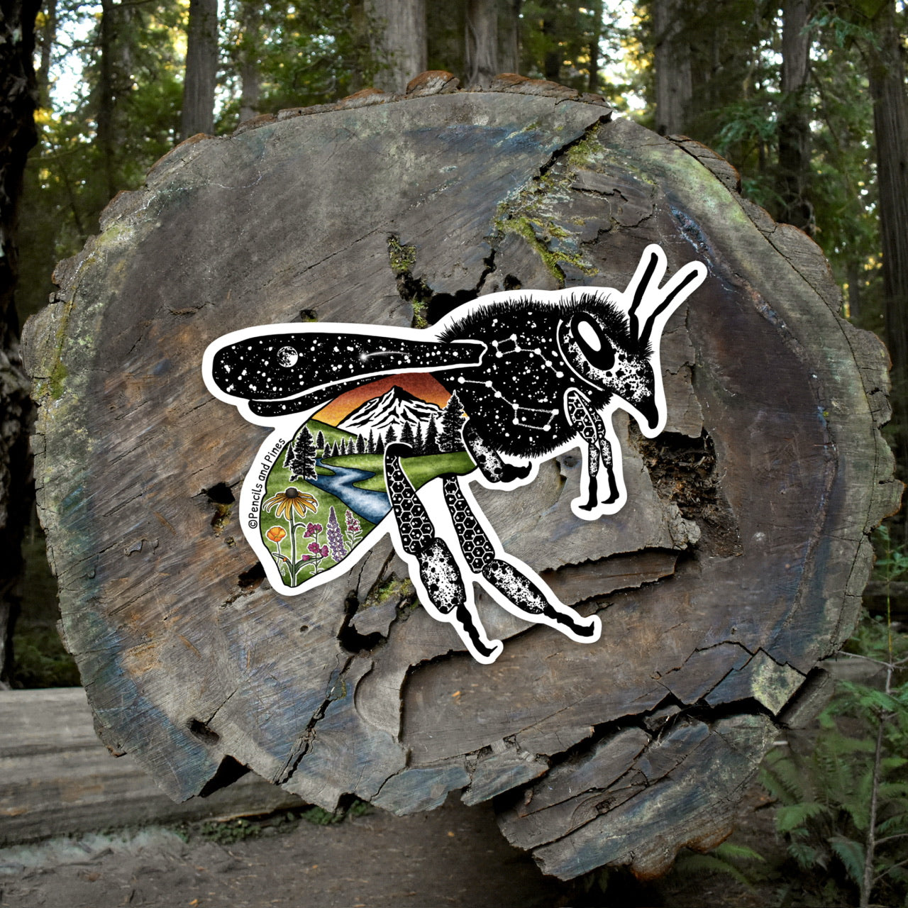 Nature Bee Sticker