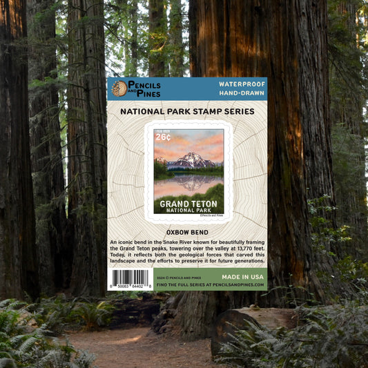 Grand Teton National Park Stamp Sticker
