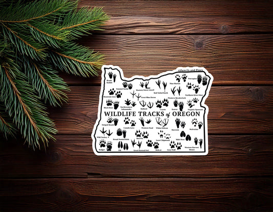 Wildlife Tracks of Oregon Sticker