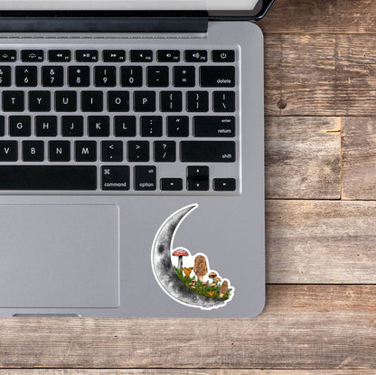 Mushroom Moon Sticker