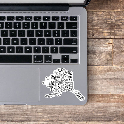 Wildlife Tracks of Alaska Sticker