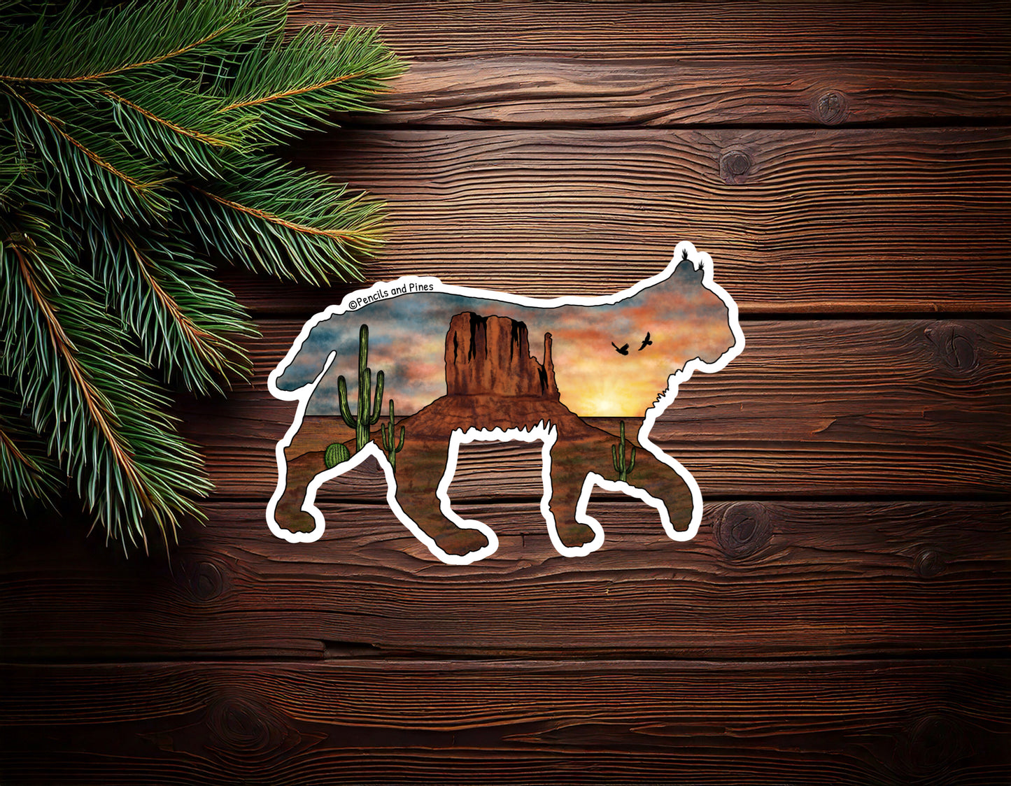 Desert Bobcat Sticker