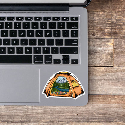 Camping Tent Sticker