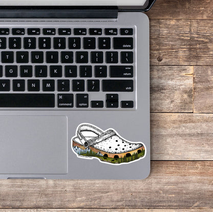 Adventure Croc Sticker