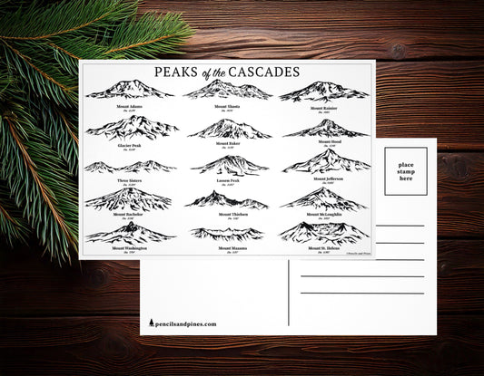 Peaks of the Cascades Postcard