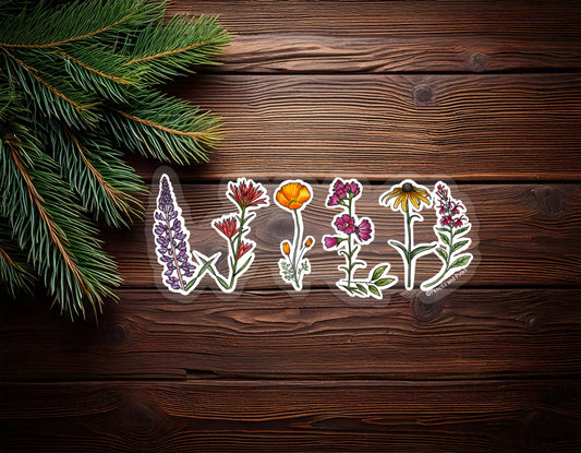 WILD Wildflower Sticker