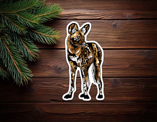 African Wild Dog Sticker