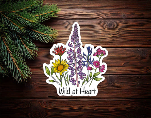 ‘Wild At Heart’ Oregon Wildflower Sticker