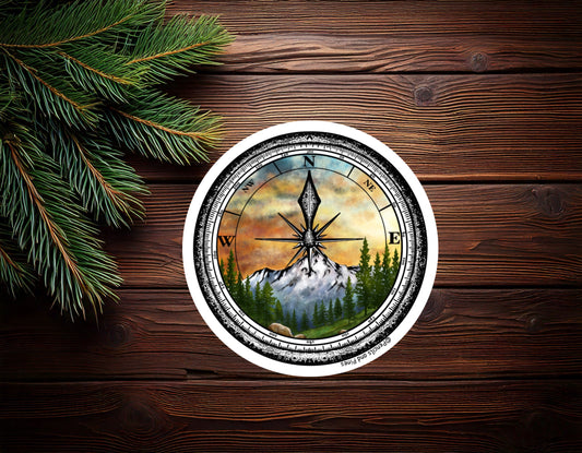 Nature Compass Sticker
