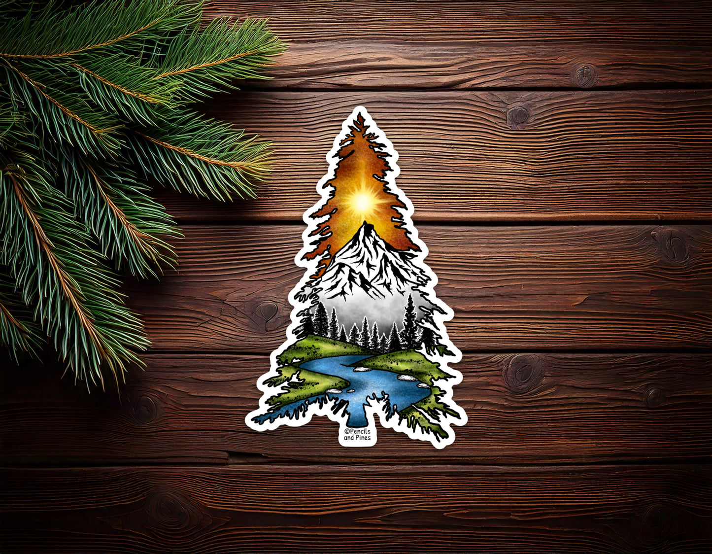 Pine Tree Sticker