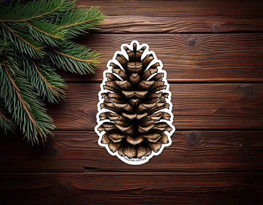 Pinecone Sticker