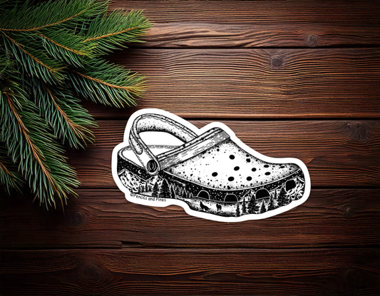 Adventure Croc Sticker