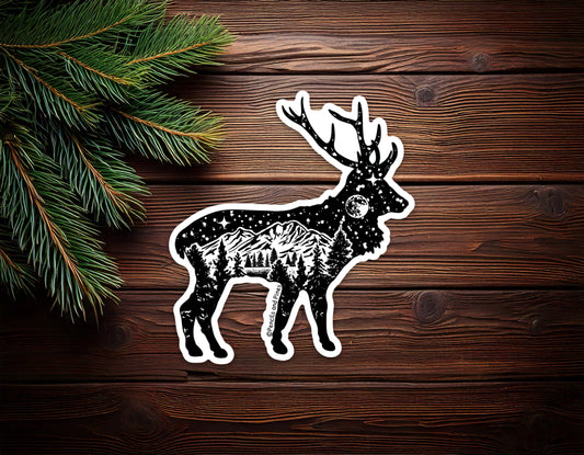 Woodland Elk Sticker