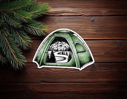 Camping Tent Sticker