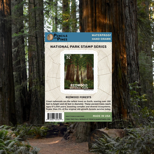 Redwood National Park Stamp Sticker