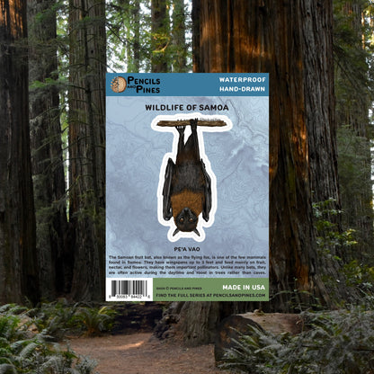 Samoan Fruit Bat Sticker