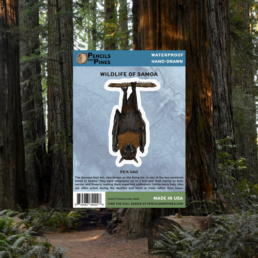 Samoan Fruit Bat Sticker