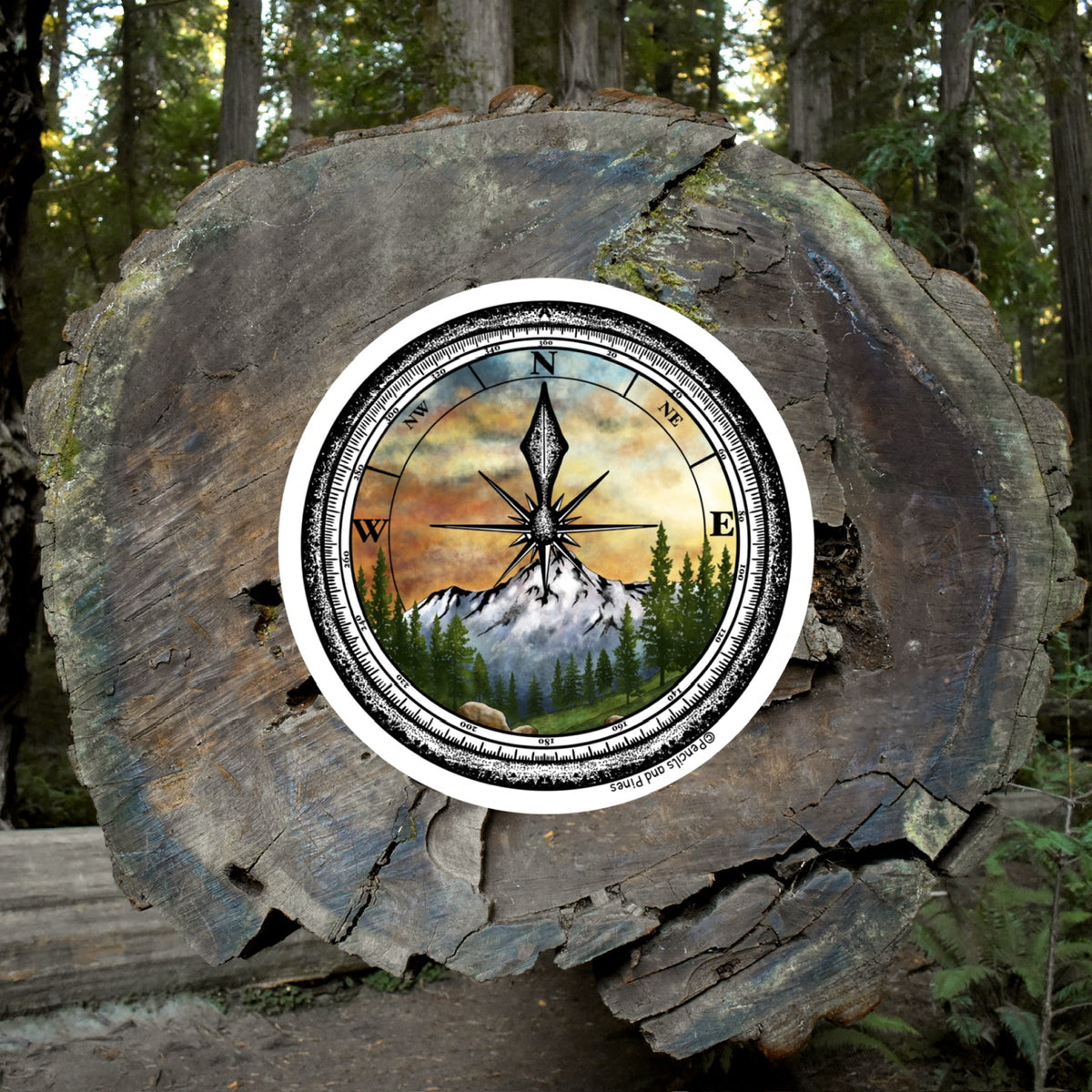 Nature Compass Sticker