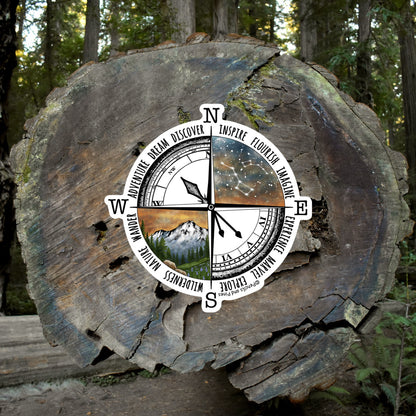 Adventure Compass Sticker