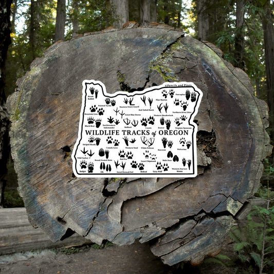 Wildlife Tracks of Oregon Sticker