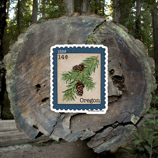 Oregon Douglas Fir Stamp Sticker