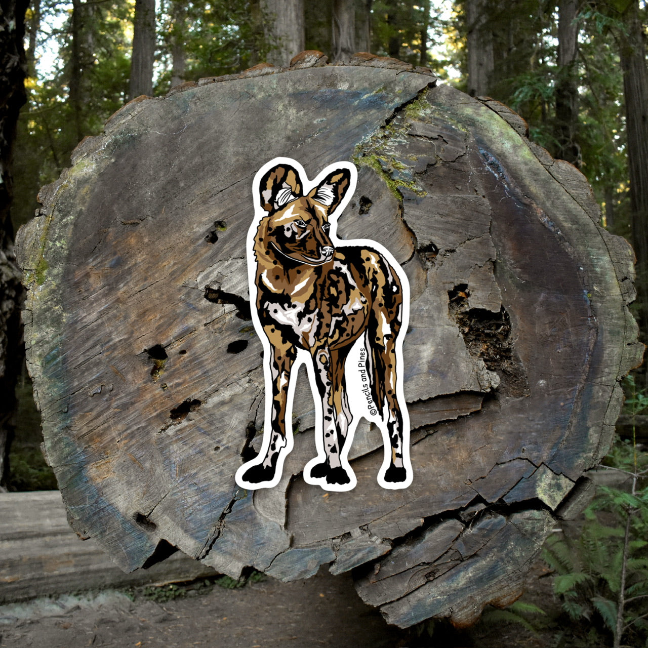 African Wild Dog Sticker