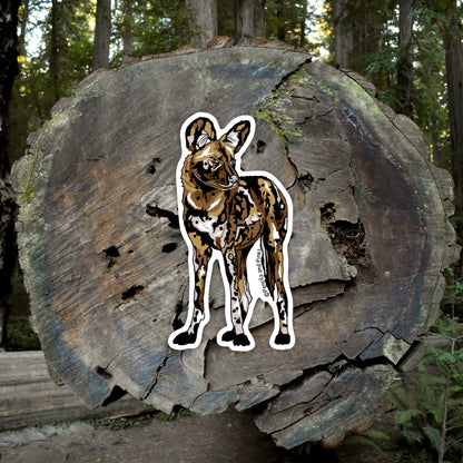 African Wild Dog Sticker