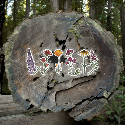 WILD Wildflower Sticker