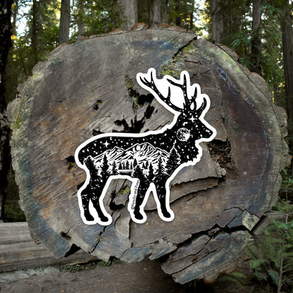 Woodland Elk Sticker