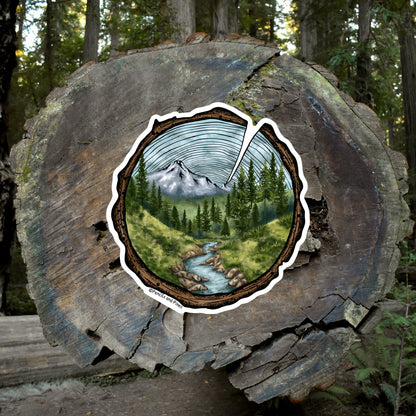 Tree Rings Sticker