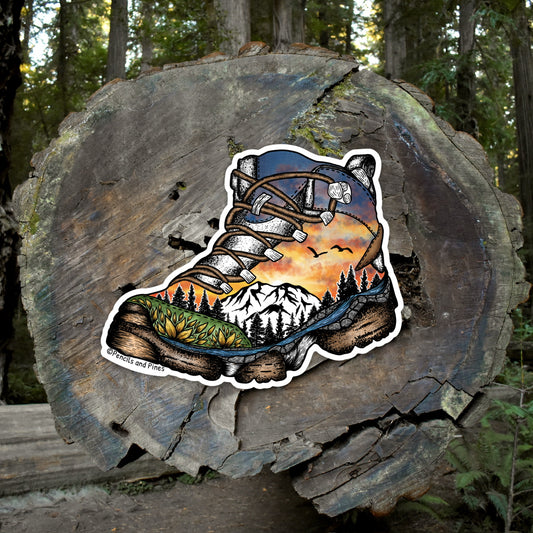 Hiking Boot Sticker