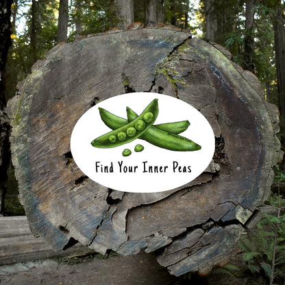 Find Your Inner Peas Sticker