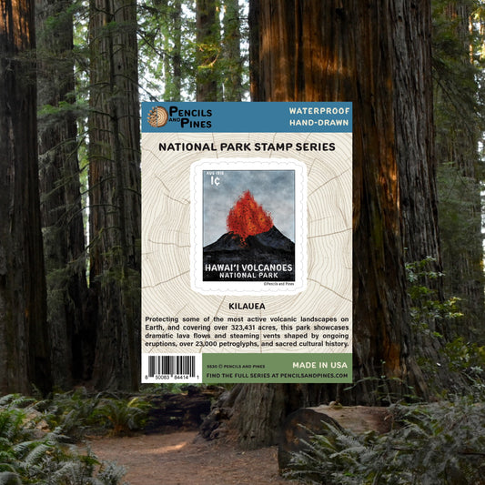 Hawai'i Volcanoes National Park Stamp Sticker