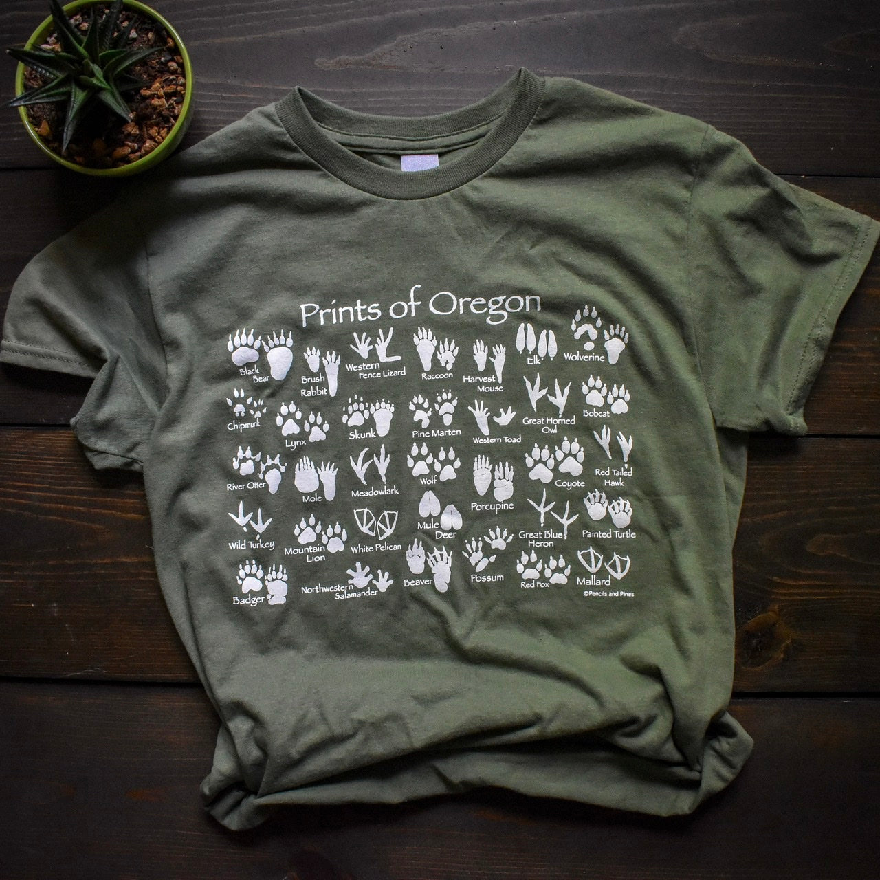 Prints of Oregon - Short Sleeve T-Shirt